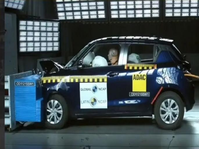Made in India Maruti Swift is zero in terms of safety; '0' star rating in crash test | सुरक्षेच्या दृष्टीनं मेड इन इंडिया Maruti Swift ठरली झीरो; क्रॅश टेस्टमध्ये '0' स्टार रेटिंग