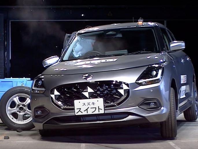 Hey surprise! Maruti's New Swift Gets 4-Star Safety Rating; Crash test in Japan JNCAP | अहो आश्चर्यम्! मारुतीच्या नव्या स्विफ्टला मिळाली ४ स्टार सेफ्टी रेटिंग; जपानमध्ये क्रॅश टेस्ट Hey surprise! Maruti's New Swift Gets 4-Star Safety Rating; Crash test in Japan JNCAP | अहो आश्चर्यम्! मारुतीच्या नव्या स्विफ्टला मिळाली ४ स्टार सेफ्टी रेटिंग; जपानमध्ये क्रॅश टेस्ट
