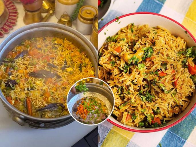 how to make wedding-style Maharashtrian masale bhat at home in 15 minutes traditional masale bhat recipe with perfectly fluffy and non-sticky rice | लग्नात करतात तसा अस्सल पारंपरिक मराठी चवीचा मसालेभात करा फक्त १५ मिनिटांत, मसालेभात त्यावर तूप आणि खोबरं.. how to make wedding-style Maharashtrian masale bhat at home in 15 minutes traditional masale bhat recipe with perfectly fluffy and non-sticky rice | लग्नात करतात तसा अस्सल पारंपरिक मराठी चवीचा मसालेभात करा फक्त १५ मिनिटांत, मसालेभात त्यावर तूप आणि खोबरं..