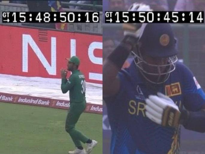 Did the umpire really make a mistake? Matthews took to Twitter to show direct evidence... what exactly is the rule? | खरंच पंचांनी चूक केली का? मॅथ्यूजने ट्विटरवर थेट पुरावाच दाखवला... नक्की नियम काय?