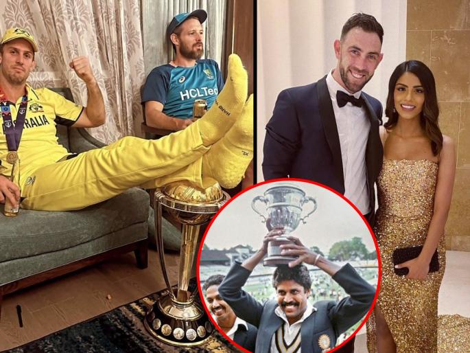 While trolling Mitchell Marsh for feet on World cup trophy some netizens used bad words for Glenn Maxwell wife and Travis Head daughter | BLOG: दिव्याखाली अंधार! मार्शला संस्कृती शिकवणारे स्वतः आपले संस्कार विसरलेत का?