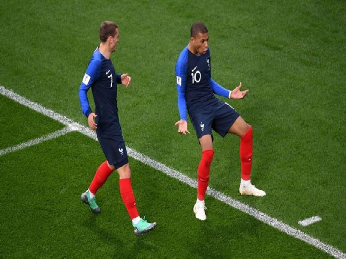 FIFA FOOTBALL World Cup 2018: Mbappe is The youngest player to have scored for France in wc | FIFA FOOTBALL World Cup 2018: एमबापे ठरला फ्रान्ससाठी सर्वात युवा गोल करणारा खेळाडू FIFA FOOTBALL World Cup 2018: Mbappe is The youngest player to have scored for France in wc | FIFA FOOTBALL World Cup 2018: एमबापे ठरला फ्रान्ससाठी सर्वात युवा गोल करणारा खेळाडू