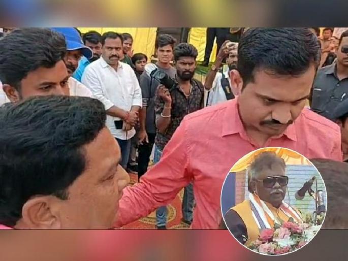 Deepak Atram was stopped by the police, and his speech was interrupted when he entered the stage | दीपक आत्रामांना पोलिसांनी रोखले, मंचावर एंट्री मिळाल्यावर भाषण ठोकले