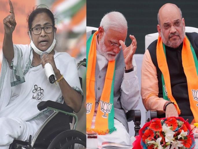 West Bengal Election 2021:West Bengal Chief Minister Mamata Banerjee has leveled serious allegations against the Election Commission | West Bengal Election 2021: ...तर भाजपाला ५० जागाही मिळाल्या नसत्या; ममता बॅनर्जी यांचा निवडणूक आयोगावर गंभीर आरोप West Bengal Election 2021:West Bengal Chief Minister Mamata Banerjee has leveled serious allegations against the Election Commission | West Bengal Election 2021: ...तर भाजपाला ५० जागाही मिळाल्या नसत्या; ममता बॅनर्जी यांचा निवडणूक आयोगावर गंभीर आरोप