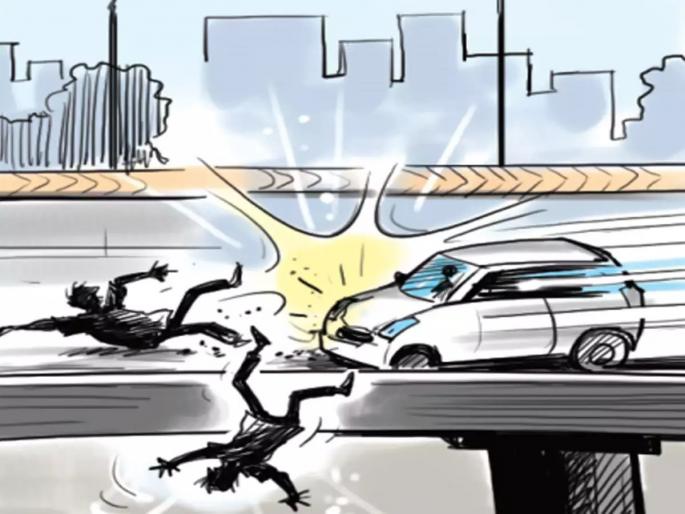 Controversy over throwing dirty water; Mercedes driver crushes four, woman dies | रस्त्यावरील घाण पाणी उडवल्याने वाद; मर्सिडीज चालकाने चौघांना चिरडले, महिलेचा मृत्यू Controversy over throwing dirty water; Mercedes driver crushes four, woman dies | रस्त्यावरील घाण पाणी उडवल्याने वाद; मर्सिडीज चालकाने चौघांना चिरडले, महिलेचा मृत्यू