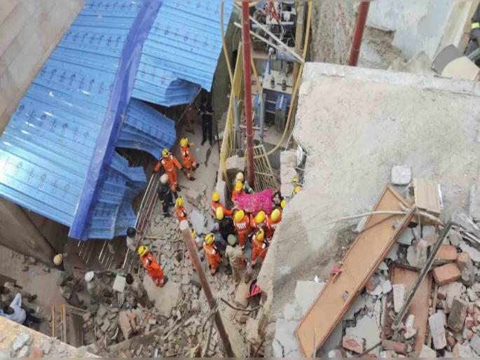 Uttar Pradesh Meerut building accident 9 people died 5 injured | एका क्षणात कोसळले तीन मजली घर; संपूर्ण कुटुंब संपलं, ९ मृतदेह काढले बाहेर Uttar Pradesh Meerut building accident 9 people died 5 injured | एका क्षणात कोसळले तीन मजली घर; संपूर्ण कुटुंब संपलं, ९ मृतदेह काढले बाहेर