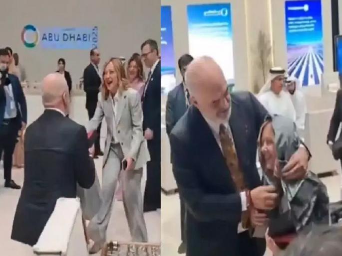 albanian-pm-edi-rama-sang-song-and-gifted-scarf-to-italy-pm-georgia-meloni | जॉर्जिया मेलोनींसाठी 'या' देशाच्या पंतप्रधानांनी गुडघ्यावर बसून गायले गाणे, खास गिफ्टही दिले...