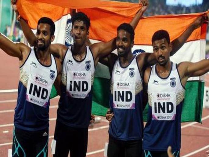 Asian Games 2018: India's gold hat-trick, men's relay silver medal | Asian Games 2018 : भारताची सुवर्णहॅट्ट्रिक हुकली, पुरुषांच्या रिलेमध्ये भारताला रौप्यपदक Asian Games 2018: India's gold hat-trick, men's relay silver medal | Asian Games 2018 : भारताची सुवर्णहॅट्ट्रिक हुकली, पुरुषांच्या रिलेमध्ये भारताला रौप्यपदक