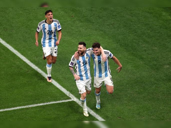 Fifa World Cup 2022 Semi finals: ARGENTINA IS IN THE FINAL, Lionel Messi's step towards 'fulfilment' of his world cup dream beat Croatia by 3-0 | Fifa World Cup Semi finals: अर्जेंटिना फायनलमध्ये! लिओनेल मेस्सीचे 'स्वप्नपूर्ती'च्या दिशेने पाऊल Fifa World Cup 2022 Semi finals: ARGENTINA IS IN THE FINAL, Lionel Messi's step towards 'fulfilment' of his world cup dream beat Croatia by 3-0 | Fifa World Cup Semi finals: अर्जेंटिना फायनलमध्ये! लिओनेल मेस्सीचे 'स्वप्नपूर्ती'च्या दिशेने पाऊल