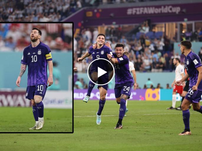 Argentina have qualified from the group stage at the World Cup for the fifth consecutive tournament, beat Poland by 2-0, Lionel messi failed to goal | Fifa World Cup, Argentina Messi : मेस्सी ठरला फेल, रोमहर्षक विजयासह अर्जेंटिनाची Round 16 मध्ये एन्ट्री! पोलंडने झुंजवले Argentina have qualified from the group stage at the World Cup for the fifth consecutive tournament, beat Poland by 2-0, Lionel messi failed to goal | Fifa World Cup, Argentina Messi : मेस्सी ठरला फेल, रोमहर्षक विजयासह अर्जेंटिनाची Round 16 मध्ये एन्ट्री! पोलंडने झुंजवले