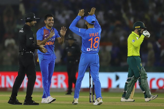 India vs South Africa, 2nd T-20: South Africa given 150 runs target to India | India vs South Africa, 2nd T-20 : आफ्रिकेची धडाकेबाज फलंदाजी; भारतापुढे दमदार आव्हान