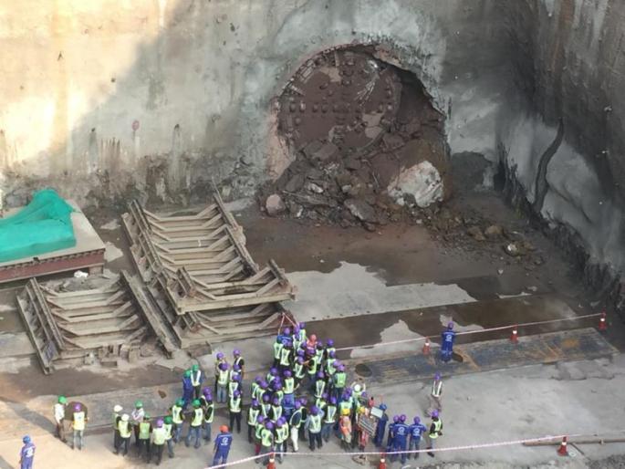 Metro 3: Pali Ground to International Airport tunneling completion in 378 days | Metro 3 : पाली मैदान ते आंतरराष्ट्रीय विमानतळापर्यंतचे भुयारीकरण 378 दिवसांत पूर्ण  Metro 3: Pali Ground to International Airport tunneling completion in 378 days | Metro 3 : पाली मैदान ते आंतरराष्ट्रीय विमानतळापर्यंतचे भुयारीकरण 378 दिवसांत पूर्ण