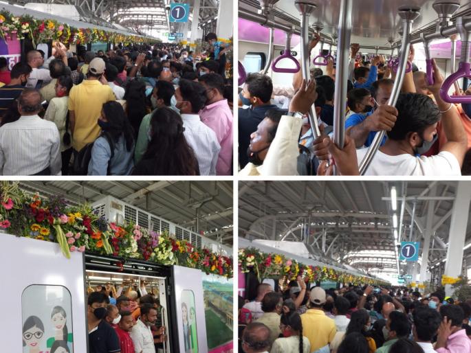 so what is PMT going to travel Huge crowd and comedy of Pune citizens in pune metro travel | Pune Metro:...तर पीएमटी प्रवास करायला काय जातंय; प्रचंड गर्दी अन् पुणेकरांची विनोदनिर्मिती so what is PMT going to travel Huge crowd and comedy of Pune citizens in pune metro travel | Pune Metro:...तर पीएमटी प्रवास करायला काय जातंय; प्रचंड गर्दी अन् पुणेकरांची विनोदनिर्मिती