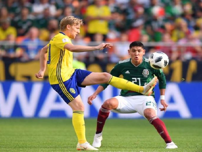 Mexico-Sweden Match News | मेक्सिको-स्वीडन लढत मध्यंतरापर्यंत गोलशून्य बरोबरीत Mexico-Sweden Match News | मेक्सिको-स्वीडन लढत मध्यंतरापर्यंत गोलशून्य बरोबरीत