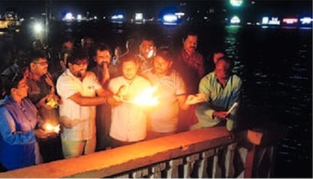 let mhadei flow continuously from goa maha aarti by environmentalists | देवा, गोव्यातून म्हादई सतत वाहू दे; पर्यावरणप्रेमींकडून महाआरती