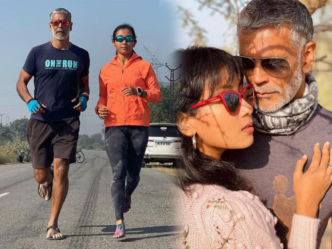 Challenge is celebration! Milind Soman and Ankita ran 110 km for New Year celebration | चॅलेंज इज सेलिब्रेशन! मिलिंद सोमण आणि अंकितानं ११० किलोमीटर धावत केलं न्यू इयर सेलिब्रेशन