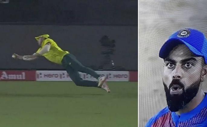India vs South Africa, 2nd T20: Shikhar Dhawan's hit looks to be four, but he was out... | India vs South Africa, 2nd T20 : धवनला वाटले चौकार गेला, पण बॅट घेऊन माघारी परतला...