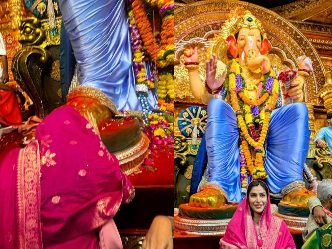 marathi actress mira jagnnath took blessings of lalbaugcha raja shared photos | मराठी अभिनेत्रीने घेतलं 'लालबागचा राजा'चं दर्शन; म्हणाली- "बाप्पा आपल्याला हवं ते सगळं देत नाही, कारण..." marathi actress mira jagnnath took blessings of lalbaugcha raja shared photos | मराठी अभिनेत्रीने घेतलं 'लालबागचा राजा'चं दर्शन; म्हणाली- "बाप्पा आपल्याला हवं ते सगळं देत नाही, कारण..."