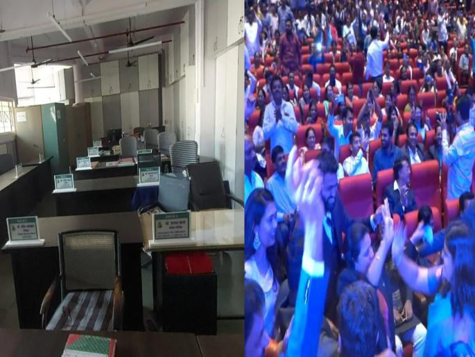 in mira road dance and fun with the administration municipal offices and citizens are left in the wind | मीरारोड: नाचगाणे व मौजमजेत प्रशासन दंग; महापालिकेची कार्यालये व नागरिकांना सोडले वाऱ्यावर in mira road dance and fun with the administration municipal offices and citizens are left in the wind | मीरारोड: नाचगाणे व मौजमजेत प्रशासन दंग; महापालिकेची कार्यालये व नागरिकांना सोडले वाऱ्यावर