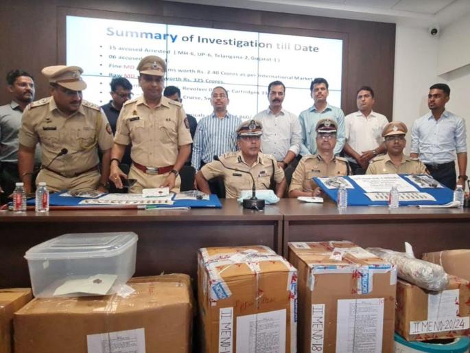 Mira Road: Mephedrone worth Rs 327 crore 69 lakh seized from inter-state gang linked to underworld | Mira Road: अंडरवर्ल्डशी संबंधित आंतरराज्य टोळी कडून ३२७ कोटी ६९ लाख रुपयांचे मेफेड्रोन हस्तगत Mira Road: Mephedrone worth Rs 327 crore 69 lakh seized from inter-state gang linked to underworld | Mira Road: अंडरवर्ल्डशी संबंधित आंतरराज्य टोळी कडून ३२७ कोटी ६९ लाख रुपयांचे मेफेड्रोन हस्तगत