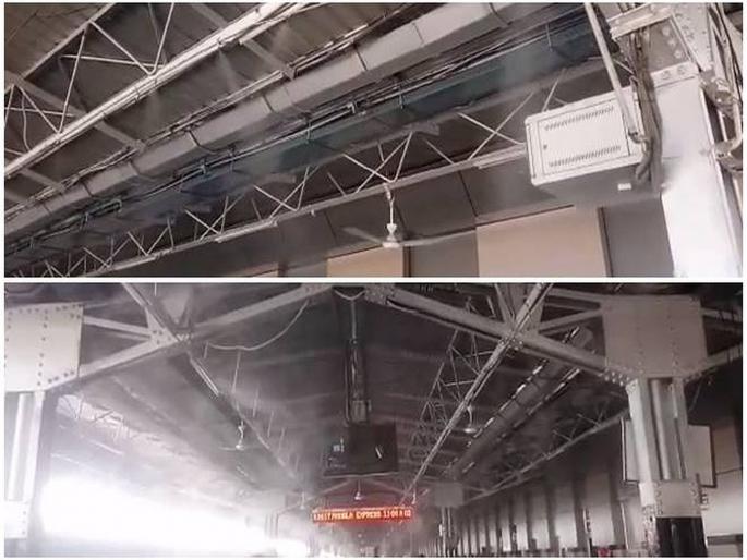 Mist Air System at Nagpur Railway Station | रेल्वे स्थानकावर 'ठंडा ठंडा, कुल कुल'; प्रवाशांना मिळणार आल्हाददायक अनुभूती Mist Air System at Nagpur Railway Station | रेल्वे स्थानकावर 'ठंडा ठंडा, कुल कुल'; प्रवाशांना मिळणार आल्हाददायक अनुभूती