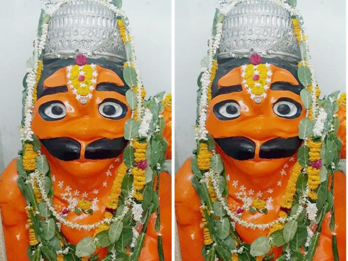 Hanuman with the big mustache in Chhatrapati Sambhajinagar, have you taken darshan? | छत्रपती संभाजीनगरात भरदार मिशीवाला हनुमान, तुम्ही घेतले का दर्शन ? Hanuman with the big mustache in Chhatrapati Sambhajinagar, have you taken darshan? | छत्रपती संभाजीनगरात भरदार मिशीवाला हनुमान, तुम्ही घेतले का दर्शन ?