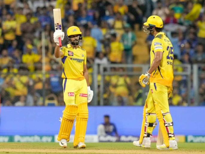 IPL 2024 Mumbai Indians vs Chennai Super Kings Live Marathi : Ruturaj Gaikwad (69) & Shivam Dube ( 66*), MS Dhoni smashed 6,6,6,2 in last four balls, CSK set 207 runs target for MI | MI vs CSK Live : ऋतुराज गायकवाड, शिबम दुबे यांचा 'लोकल' टच! MS Dhoni कडून ४ चेंडूंत मुंबई इंडियन्सची बेक्कार धुलाई