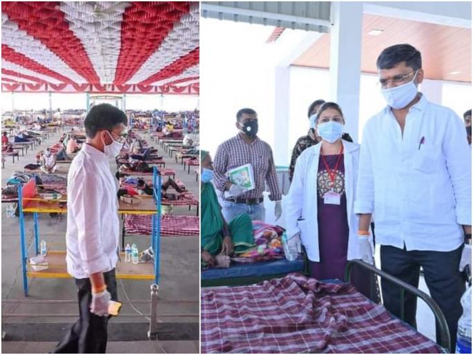 mla nilesh lanke running covid center for coronavirus patients parner he is available for them | "मी घाबरून बसलो तर लोकांनी कोणाच्या दारात बसायचं"; आमदार निलेश लंके करतायत दिवसरात्र रुग्णांची सेवा mla nilesh lanke running covid center for coronavirus patients parner he is available for them | "मी घाबरून बसलो तर लोकांनी कोणाच्या दारात बसायचं"; आमदार निलेश लंके करतायत दिवसरात्र रुग्णांची सेवा