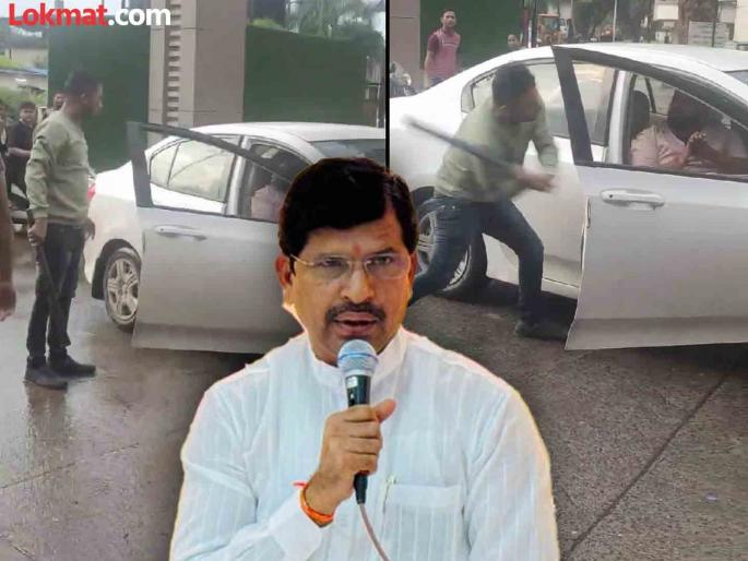 Shinde group MLA Mahendra Thorve explanation on the beating incident in Neral | "ज्याला मारहाण झाली तो माझा नातेवाईक"; मारहाणीच्या घटनेवर महेंद्र थोरवेंचा ठाकरे गटावर गंभीर आरोप Shinde group MLA Mahendra Thorve explanation on the beating incident in Neral | "ज्याला मारहाण झाली तो माझा नातेवाईक"; मारहाणीच्या घटनेवर महेंद्र थोरवेंचा ठाकरे गटावर गंभीर आरोप