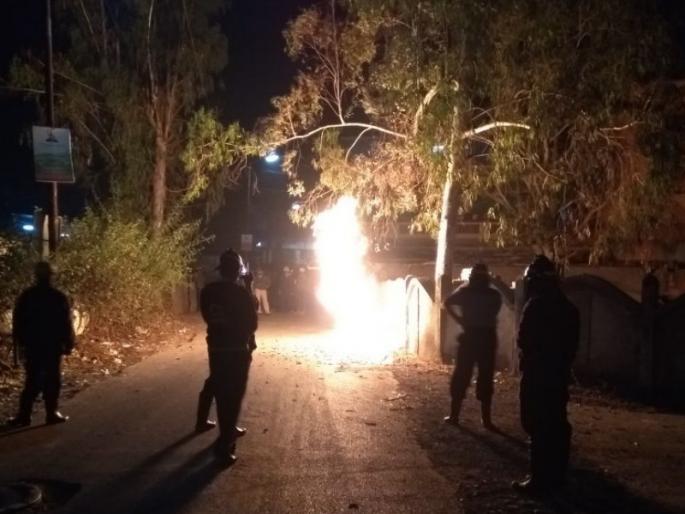 Fire in an underground gas pipeline in Rahatni; Due to failure of the pit fill up | भूमिगत गॅस पाईपलाईनला रहाटणीत आग; खड्डा न बुजविल्याने घडला प्रकार