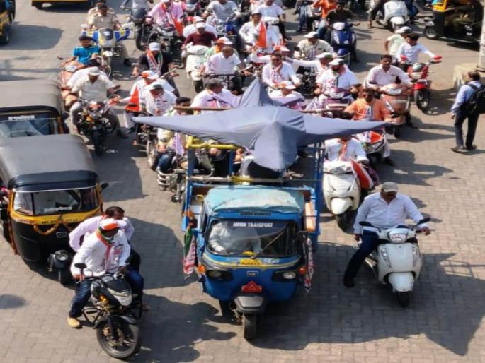 Rally in Dombivli, NCP's Rafale Aircraft Purchase Rally | डोंबिवलीत राष्ट्रवादी काँग्रेसची राफेल विमान खरेदी घोटाळ्यात जनजागृती रॅली