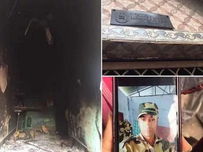 Delhi Violence: Riot burns Jawan's house, BSF colleague rushes to help BKP | Delhi Violence : दंगलखोरांनी जवानाचे घर जाळले, बीएसएफमधील सहकारी मदतीस धावले