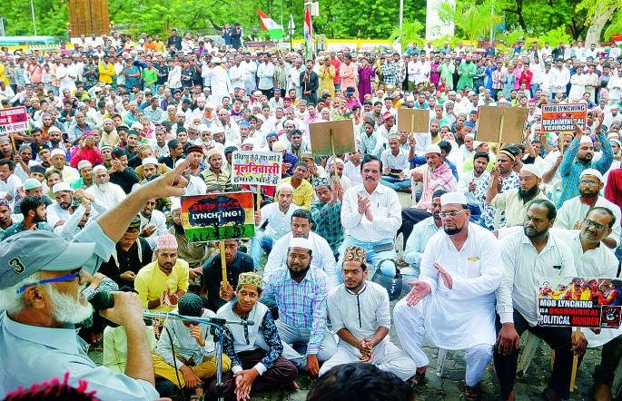 Rage against Mob Lynching: Thousands of Front in the Constitution Square in Nagpur | मॉब लिंचिंगविरोधात रोष : नागपुरातील संविधान चौकात हजारोंचा मोर्चा