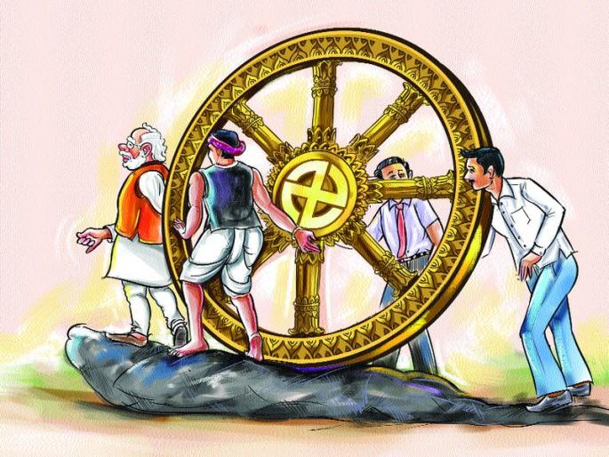 Budget 2019: Modi's announcement of BJP MPs; Only the shadow of sadness on the opposing benches | Budget 2019: भाजपा खासदारांकडून ‘मोदी, मोदी’च्या घोषणा; विरोधी बाकांवर मात्र खिन्नतेची छाया Budget 2019: Modi's announcement of BJP MPs; Only the shadow of sadness on the opposing benches | Budget 2019: भाजपा खासदारांकडून ‘मोदी, मोदी’च्या घोषणा; विरोधी बाकांवर मात्र खिन्नतेची छाया