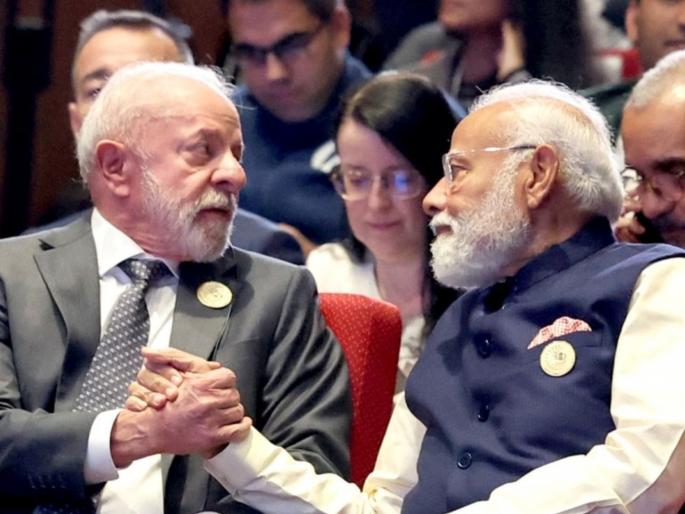 New chapter in India-Brazil friendship: Target of $20 billion trade | भारत-ब्राझील मैत्रीचा नवा अध्याय : २० अब्ज डॉलरच्या व्यापाराचे लक्ष्य New chapter in India-Brazil friendship: Target of $20 billion trade | भारत-ब्राझील मैत्रीचा नवा अध्याय : २० अब्ज डॉलरच्या व्यापाराचे लक्ष्य