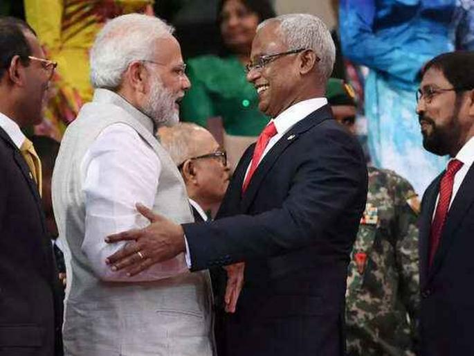 maldives ibrahim solih government banks on indian projects to rein in pro china | चीनच्या नादी लागलेले विरोधक मालदीवमध्ये उतरले रस्त्यावर, सरकारची भारताकडे मदत maldives ibrahim solih government banks on indian projects to rein in pro china | चीनच्या नादी लागलेले विरोधक मालदीवमध्ये उतरले रस्त्यावर, सरकारची भारताकडे मदत