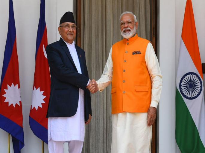 Independence Day 2020 : PM Nrarendra Modi received a telephone call today from Nepal PM KP Sharma Oli | स्वातंत्र्य दिनी नेपाळच्या पंतप्रधानांचा मोदींना फोन, महत्त्वाच्या विषयावर झाली चर्चा Independence Day 2020 : PM Nrarendra Modi received a telephone call today from Nepal PM KP Sharma Oli | स्वातंत्र्य दिनी नेपाळच्या पंतप्रधानांचा मोदींना फोन, महत्त्वाच्या विषयावर झाली चर्चा
