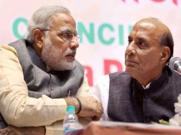 parliament session narendra modi amit shah seat lk advani bjp nda | लोकसभेतलं चित्र बदललं, मोदींच्या बाजूला राजनाथ, तर सुषमांच्या जागेवर अमित शहा