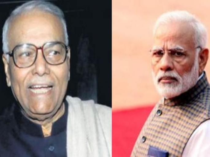 yashwant sinha says modi managed everyone in bjp | मोदींनी भाजपात सर्वांना मॅनेज केलंय, यशवंत सिन्हा यांनी साधला निशाणा  yashwant sinha says modi managed everyone in bjp | मोदींनी भाजपात सर्वांना मॅनेज केलंय, यशवंत सिन्हा यांनी साधला निशाणा