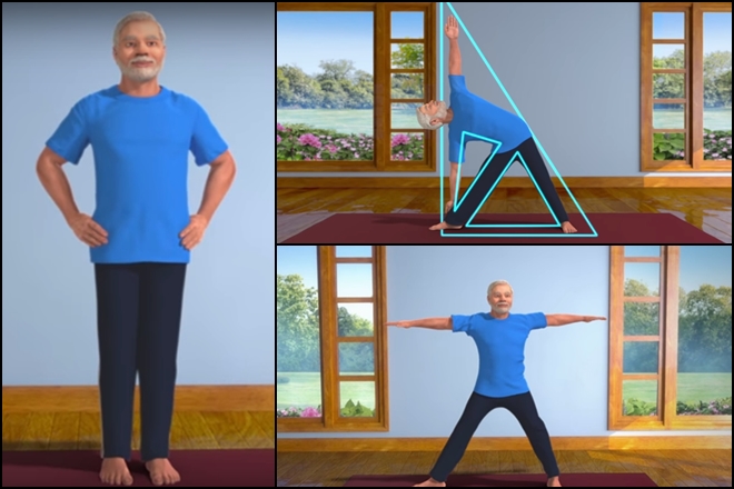 Modi's animated video released on Yoga; Awareness campaign for International Yoga Day | योगा करतानाचा मोदींचा अॅनिमेटेड व्हिडिओ जारी; आंतरराष्ट्रीय योग दिनासाठी जागृती मोहीम Modi's animated video released on Yoga; Awareness campaign for International Yoga Day | योगा करतानाचा मोदींचा अॅनिमेटेड व्हिडिओ जारी; आंतरराष्ट्रीय योग दिनासाठी जागृती मोहीम