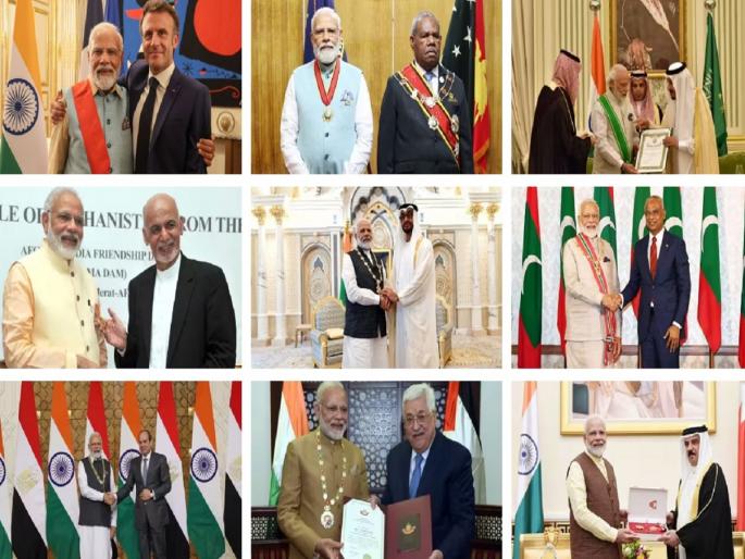 PM Modi honored by 27 countries, including 8 Muslim countries; Record performance in 2025 | PM मोदींचा २७ देशांकडून सन्मान, ८ मुस्लिम देशांचाही समावेश; २०२५ मध्ये विक्रमी कामगिरी... PM Modi honored by 27 countries, including 8 Muslim countries; Record performance in 2025 | PM मोदींचा २७ देशांकडून सन्मान, ८ मुस्लिम देशांचाही समावेश; २०२५ मध्ये विक्रमी कामगिरी...
