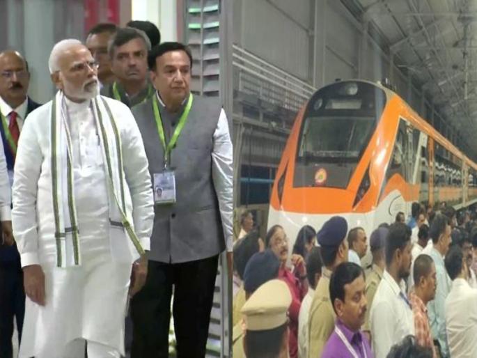 Vande Bharat Express will start on 9 routes; Prime Minister Narendra Modi will show the green flag today | ९ मार्गावर सुरू होणार वंदे भारत एक्सप्रेस; पंतप्रधान मोदी आज दाखवणार हिरवा झेंडा Vande Bharat Express will start on 9 routes; Prime Minister Narendra Modi will show the green flag today | ९ मार्गावर सुरू होणार वंदे भारत एक्सप्रेस; पंतप्रधान मोदी आज दाखवणार हिरवा झेंडा