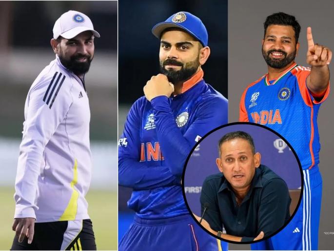 Ajit Agarkar Opens Up on Mohammed Shami Omission; Unsure About Rohit Sharma Virat Kohli 2027 World Cup Future | Ajit Agarkar: शमी टीम इंडियामधून का बाहेर? रोहित- कोहली वर्ल्डकप खेळतील का? आगरकर म्हणाले.