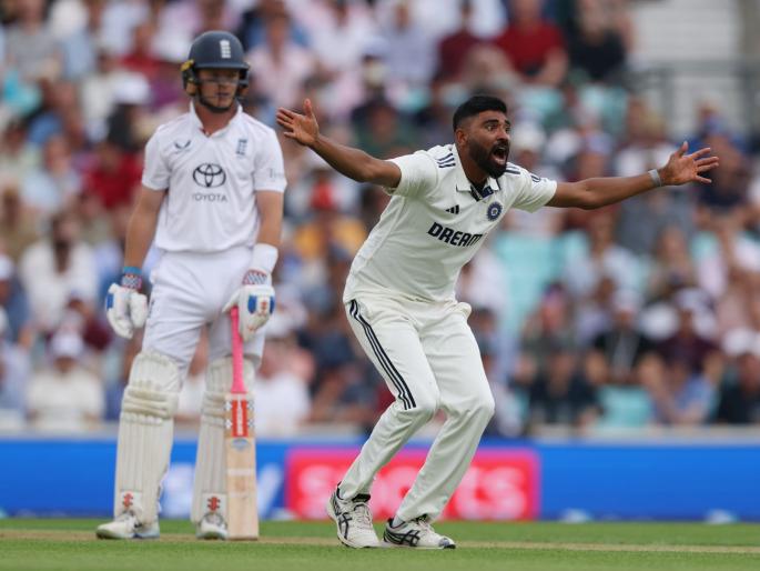 IND vs ENG 5th Test Mohammed Siraj Completes 200 Wickets In International Cricket After He Gets Ollie Pope In Oval Test | IND vs ENG : मियाँ मॅजिक! ओव्हलच्या मैदानात DSP सिराजनं साजरं केलं 'द्विशतक'