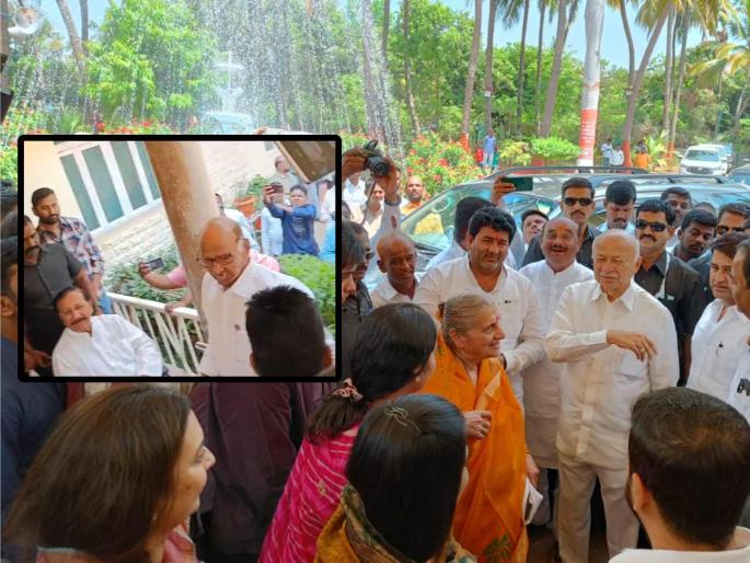 Breaking news Sharad Pawar and Sushilkumar Shinde meet Vijaysinh Mohite Patal in Akluj | मोठी बातमी! विजयसिंह मोहिते पाटलांच्या भेटीला शरद पवार अन् सुशीलकुमार शिंदे अकलूजमध्ये Breaking news Sharad Pawar and Sushilkumar Shinde meet Vijaysinh Mohite Patal in Akluj | मोठी बातमी! विजयसिंह मोहिते पाटलांच्या भेटीला शरद पवार अन् सुशीलकुमार शिंदे अकलूजमध्ये
