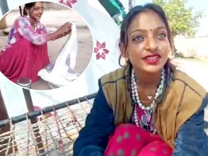 monalisa reached her home maheshwar after returning from prayagraj the viral girl | Monalisa : "माळा विकण्याचं काम ठप्प झालं, पैसे उधार घ्यावे लागले"; मोनालिसाने मांडली व्यथा