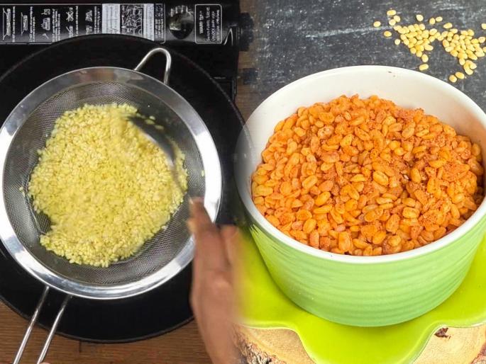Easy Diwali snack recipes for parties How to make crispy moong dal namkeen at home in 10 minutes Quick and tasty Indian namkeen snack | दिवाळीत पार्टी स्नॅक्सची धम्माल! १० मिनिटांत तयार करा मुगडाळ नमकीन - कुरकुरीत, तिखट आणि अगदी मार्केटसारखी