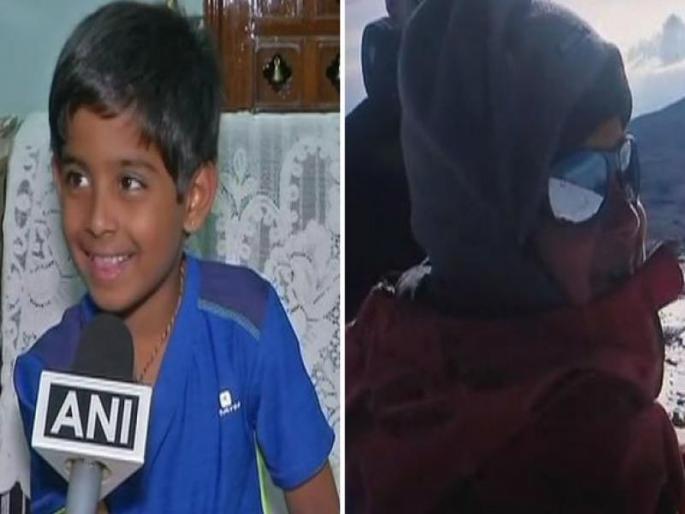 seven year old boy from hyderabad samanyu pothuraju climbs highest peak in africa mount kilimanjaro | 'लक्ष्य तो हर हाल में पाना है'...7 वर्षांच्या चिमुकल्यानं सर केलं आफ्रिकेतलं सर्वात उंच शिखर
