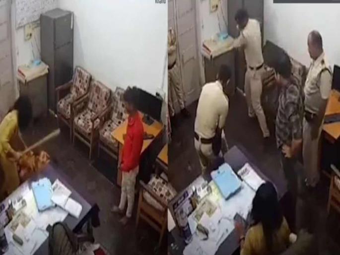 Viral Video of a woman police officer brutally beating the mother and son of an accused in Madhya Pradesh | महिला अधिकाऱ्याने नातवासमोर आजीला केली बेदम मारहाण; मध्य प्रदेश पोलिसांचा क्रूर चेहरा समोर Viral Video of a woman police officer brutally beating the mother and son of an accused in Madhya Pradesh | महिला अधिकाऱ्याने नातवासमोर आजीला केली बेदम मारहाण; मध्य प्रदेश पोलिसांचा क्रूर चेहरा समोर