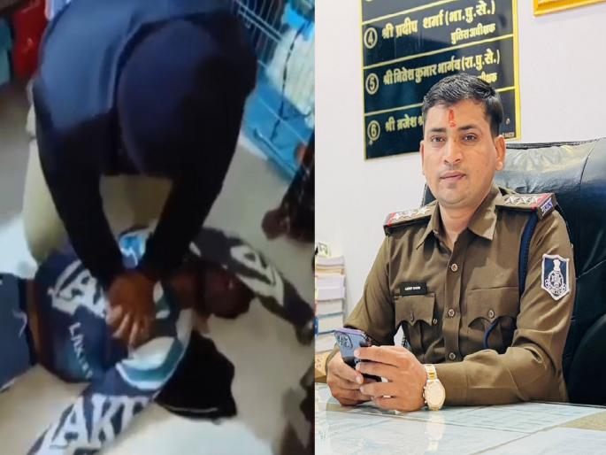 MP Ujjain, young man who was hanged himself saves by Police officer by giving CPR | Video: गळफास घेतलेल्या तरुणाला जीवनदान; पोलिस अधिकाऱ्याने CPR देऊन वाचवले प्राण MP Ujjain, young man who was hanged himself saves by Police officer by giving CPR | Video: गळफास घेतलेल्या तरुणाला जीवनदान; पोलिस अधिकाऱ्याने CPR देऊन वाचवले प्राण